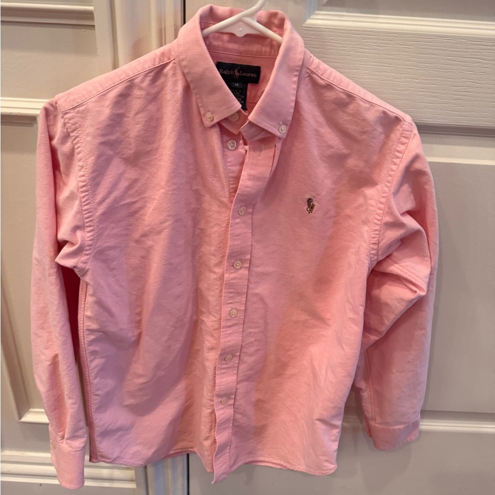 Polo by Ralph Lauren Pink Button Down Shirt for Kids